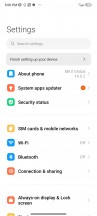 General settings - Xiaomi Redmi Note 12 review