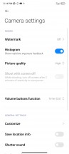 Camera settings - Xiaomi Redmi Note 12 review