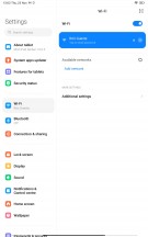 Settings menu and Files app with two-column view - Xiaomi Redmi Pad SE review