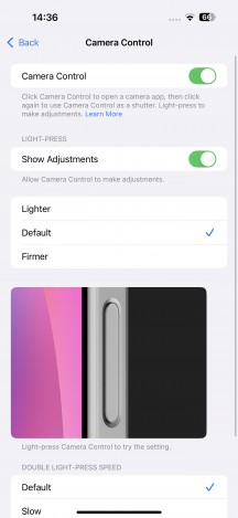 Camera Control - Apple iPhone 16 Pro Max review