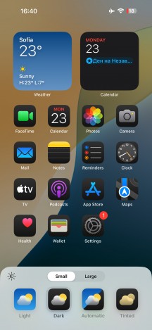 Customizing the homescreen and icons - Apple iPhone 16 review