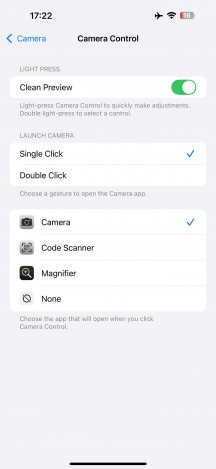 Camera Control options Camera Control - Apple iPhone 16 review - Iphone 16 Plus review