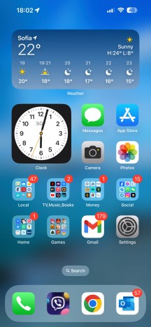 テクノロジー Homescreen - Apple iPhone 16 review