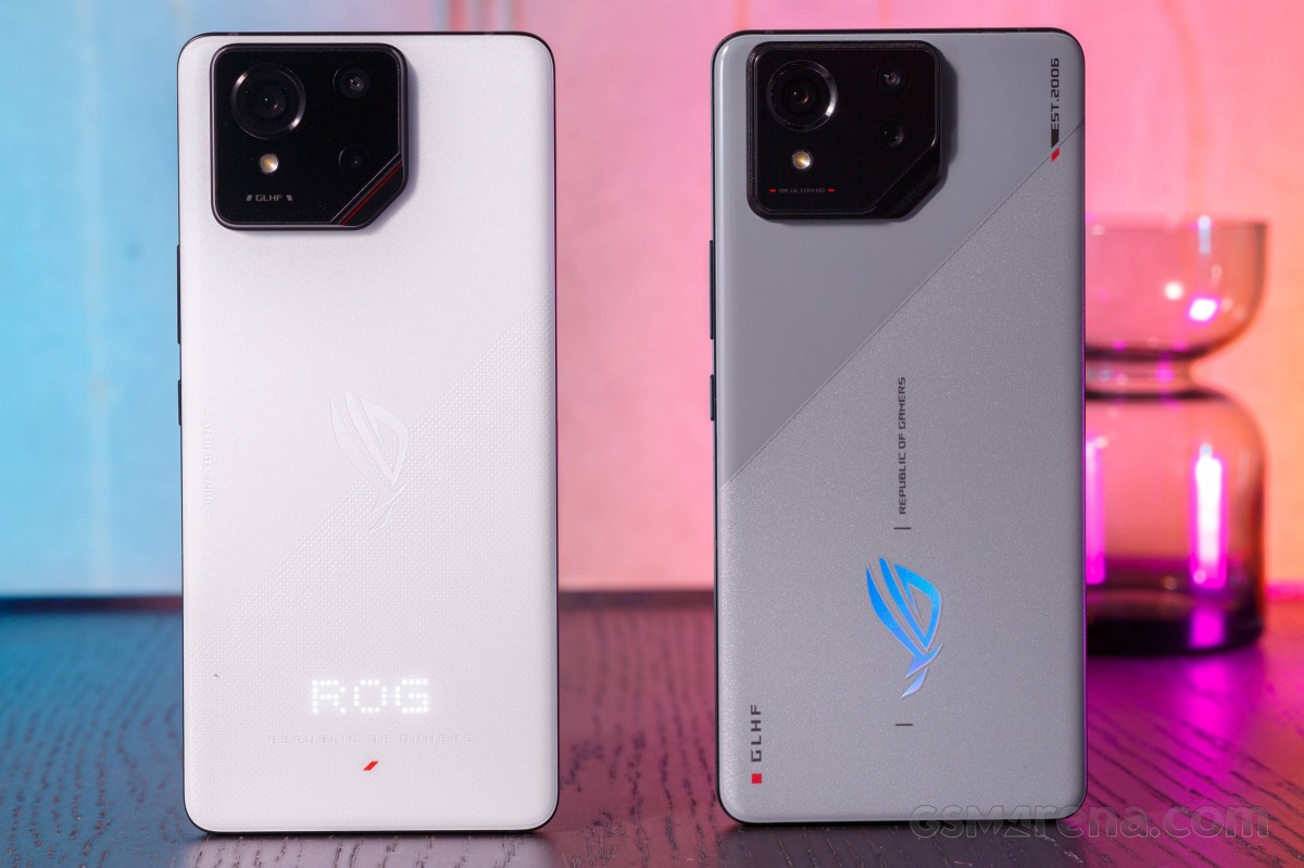 Left: ROG Phone 9 • Right: ROG Phone 8