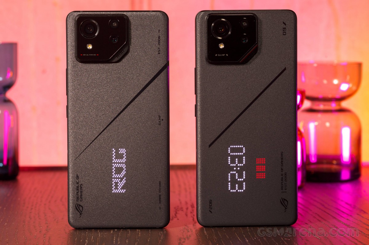 Left: ROG Phone 8 Pro • Right: ROG Phone 9 Pro