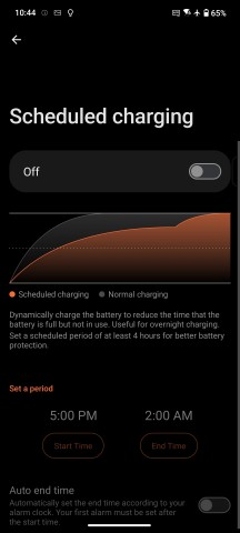 Scheduled charging - Asus ROG Phone 9/9 Pro review