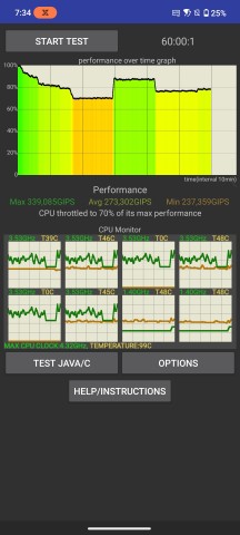 X Mode mode thermal throttling - Asus ROG Phone 9/9 Pro review