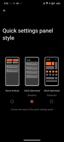 Quick settings panel style - Asus ROG Phone 9/9 Pro review