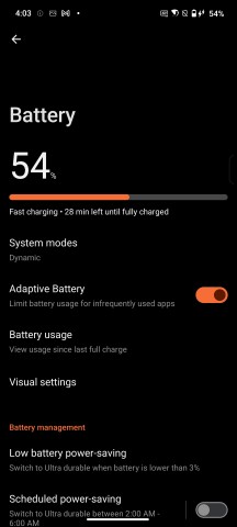 Battery options - Asus ROG Phone 9/9 Pro review