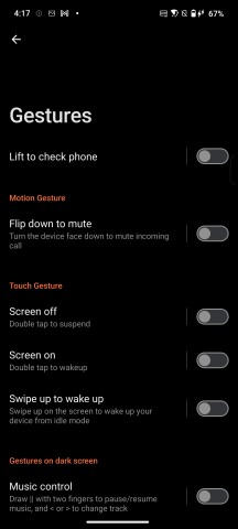 Gestures - Asus ROG Phone 9/9 Pro review