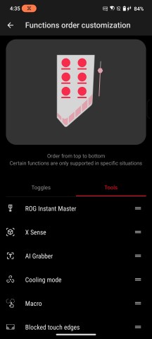 Game Genie settings - Asus ROG Phone 9/9 Pro review