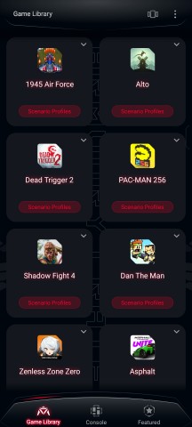Game Library and settings - Asus ROG Phone 9/9 Pro review