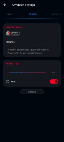 Display settings - Asus ROG Phone 9/9 Pro review