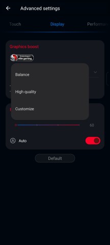 Display settings - Asus ROG Phone 9/9 Pro review