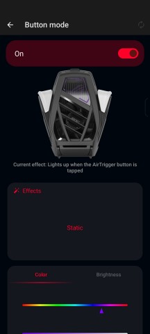 X Mode+ and AeroActive Cooler X settings - Asus ROG Phone 9/9 Pro review