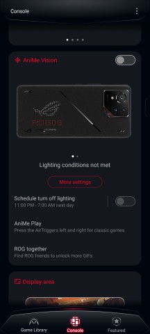 AniMe Vision interface - Asus ROG Phone 9/9 Pro review