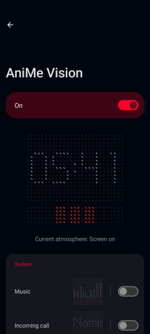 AniMe Vision interface - Asus ROG Phone 9/9 Pro review