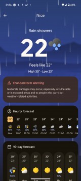 Weather - Google Pixel 9 Pro XL review