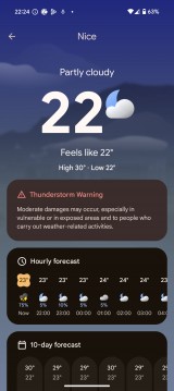 Weather - Google Pixel 9 review