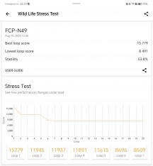 3DMark Wild Life stress test - Honor Magic V3 review