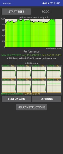 CPU Throttling test - Infinix Zero Flip review