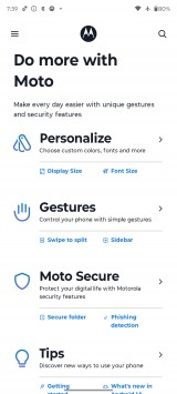 Moto app - Moto G Stylus 5G 2024 review