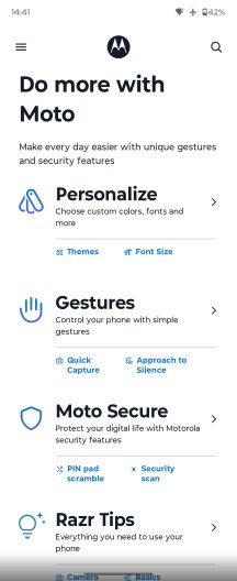 Moto app - Motorola Razr 50/razr 2024 review