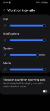 Vibration settings - Samsung Galaxy S23 long-term review