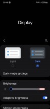 Dark mode settings - Samsung Galaxy S23 long-term review