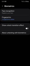 Fingerprint settings - Samsung Galaxy S23 long-term review