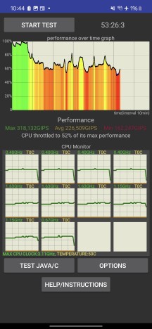 CPU throttling test - Samsung Galaxy S24 FE review