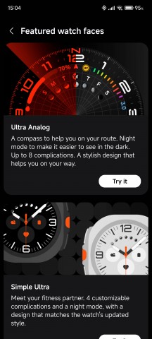 Galaxy Wearable app settings - Samsung Galaxy Watch Ultra review