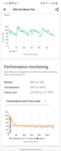 3DMark Wild Life stress test - Samsung Galaxy Z Flip6 review