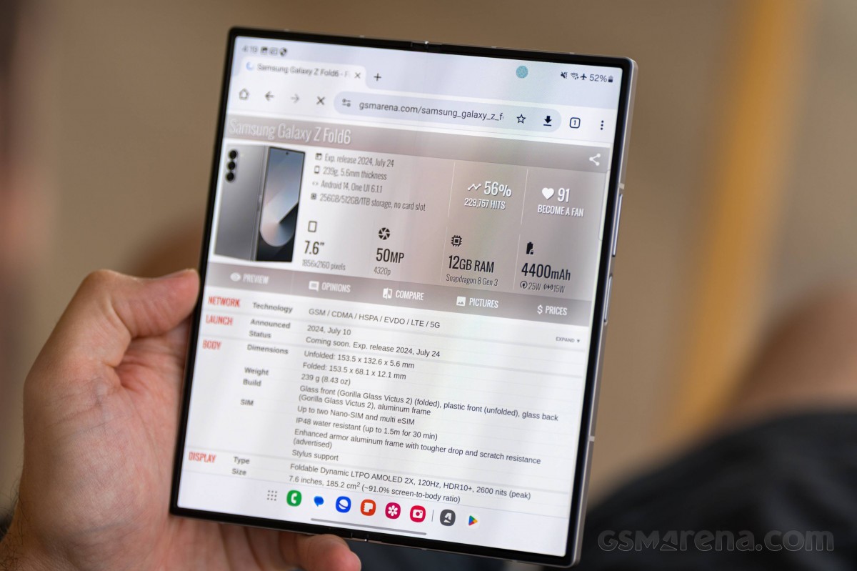 Samsung Galaxy Z Fold6 Review