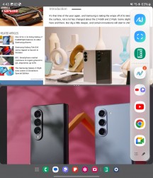 Big Screen User Interface – Samsung Galaxy Z Fold6 Review