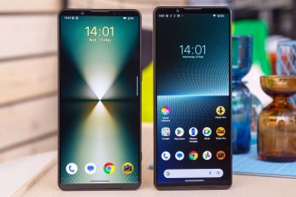 The Xperia 1 VI on the left, Xperia 1 V on the right