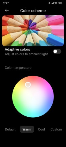 Color scheme settings - Xiaomi 13T Pro long-term review