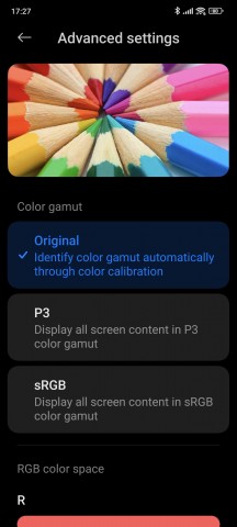 Color scheme settings - Xiaomi 13T Pro long-term review