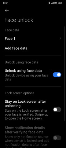 Biometrics settings - Xiaomi 13T Pro long-term review