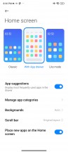 Home screen, recent apps, settings menu, app drawer - Xiaomi Redmi Note 13 Pro 4G review