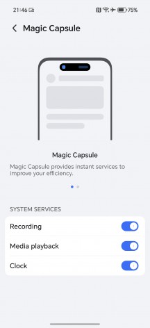 Magic Capsule interface - Honor 400 Pro review