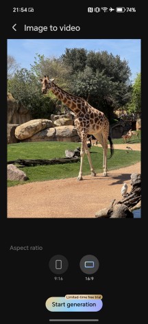 AI Photo to Video - Honor 400 Pro review