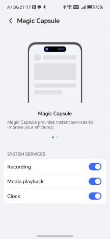 Magic Capsule interface - Honor 400 review