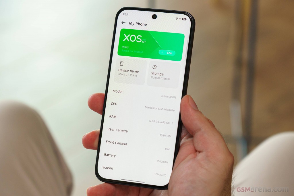 Infinix GT 30 Pro official images XOS