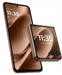 Razr+ 2025 colorways: Mocha Mousse - Motorola Razr+ 2025 review