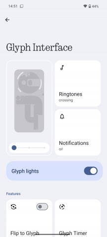 Glyph settings - Nothing Phone (3a) Pro review