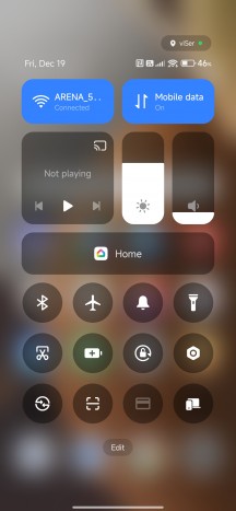Control Center - Redmi Note 15 Pro+ review