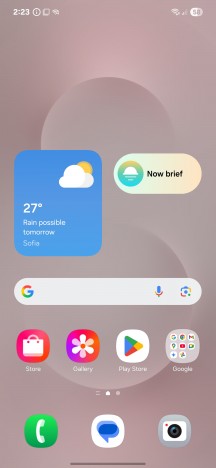 Home screen - Samsung Galaxy S25 Edge review