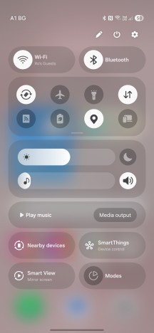 Quick toggles - Samsung Galaxy S25 Edge review