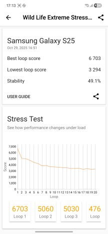 Updated GPU test - Samsung Galaxy S25 review